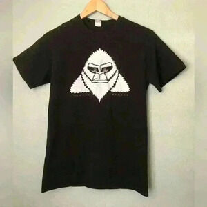 Thinker Tunker Big Foot Sasquatch Black t-shirt Mens Small